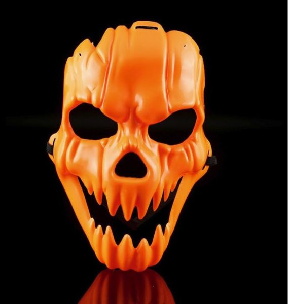 Halloween Cosplay Pumpkin Masks Costume Party Props Plastic Fancy Fancy Full Face Horror Mask Terror Funny 5PCS HH215498557928