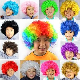 Halloween Cosplay Wig Festival Party Perrues Funny Clown Joker Wig Cap Football Fans Fans de perruque Accessoires