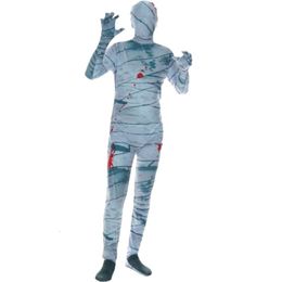 Halloween-kostuum Cosplaykostuum Volwassen heren Halloween-mummie-cosplay-kostuum Zombie-mummie-podium-rollenspel Feestjurk