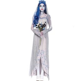 Disfraz de halloween cosplay horror hembra fantasma fantasma anime disfraz femenino zombie novia cosplay bola de vestuario