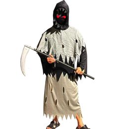 Halloween Costume Cosplay Costume Halloween Dark Death Boy Costume Rôle de jeu Death Ghost Rôle jeu Costume Terreur Vêtements sans visage