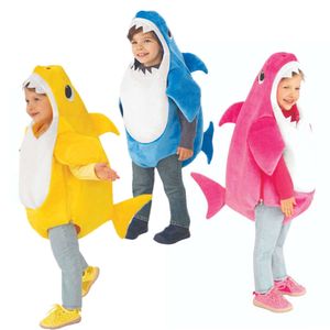 Halloween-kostuum voor kinderen Deluxe Shark One Piece Kind Peuter Haaien Animal Cosplay Purim Carnaval Fancy Kleding E42A13