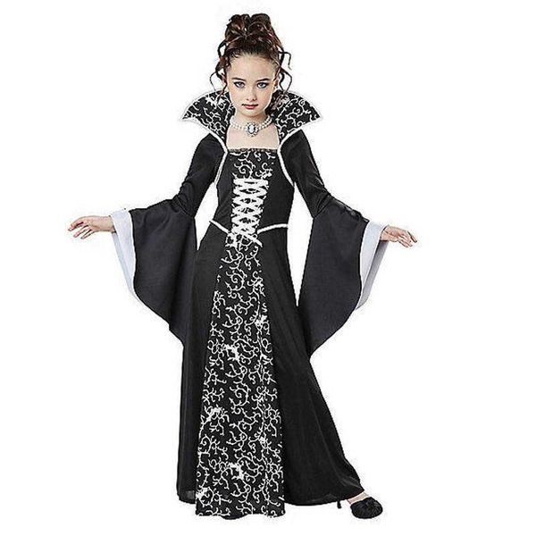 Disfraz de Halloween para niños niñas bruja vampiro Cosplay Disfraz Mujer ropa de permanencia para niños fiesta Y0913