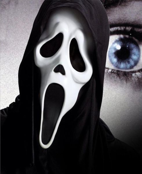 Disfraz de Halloween para hombres, mujeres y niños, máscaras de vampiros fantasma, esqueleto, bruja, grito aterrador, Cosplay9580678