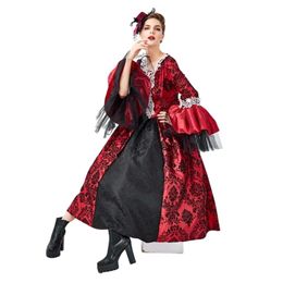 Halloween kostuum dames ontwerper cosplay kostuum Spaanse gotische kanten hofjurk Halloween kostuum nieuwe Victoriaanse hofjurk