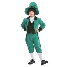Halloween kostuum dames ontwerper cosplay kostuum Halloween carnaval feest St. Patrick's Memorial Festival Ierse Goblin jongen prestatie feestkostuum
