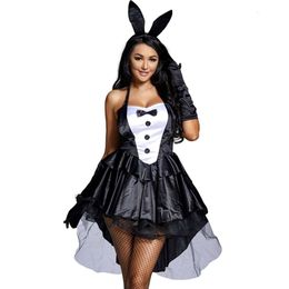 Halloween kostuum dames ontwerper cosplay kostuum Halloween kleding konijn meisje kleding zwaluwstaart kleding goochelaar prestatiekleding