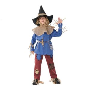 Costume d'Halloween Costume de cosplay de créateur pour femme Costumes d'Halloween Le magicien d'Oz Jeu de rôle d'épouvantail pour enfants unisexe Les aventures du roi Oz