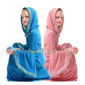 Halloween Costume Women Designer Cosplay Costume Halloween Pink Blue Vampire pour enfants Costume Girls Party Cos European Medieval Costume