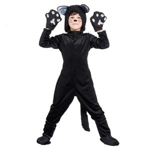 Halloween-kostuum Dames Designer Cosplay-kostuum Kleur Halloween Maskeradebal Dier Zwarte Kat Prestatiekleding Jongen Kattenkleding Cosplay Kinderen