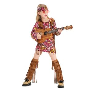 Halloween-kostuum Dames Designer Cosplay-kostuum Halloween Carnaval Stage Performance Volwassen kinderconcert Hippie Rock Vrouwelijke jeugdkleding