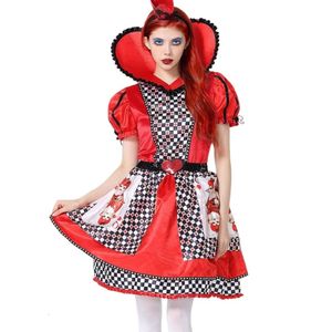 Halloween-kostuum Dames Designer Cosplay-kostuum Halloween-kostuum Nieuw product Queen Of Hearts Cosplay Alice In Wonderland Pokerrok