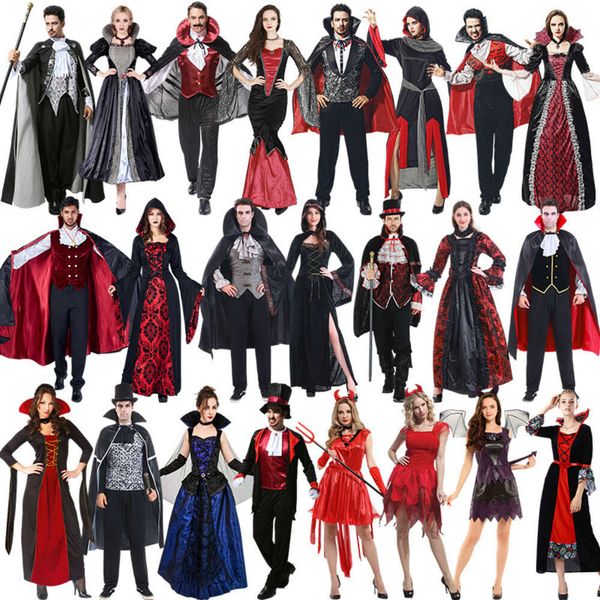 Costumes d'Halloween Cos Horreur Sexy Drôle Adultes Et Enfants Halloween Costume D'horreur Adulte Maquillage Balle Démon Reine Jeu De Rôle Vampire Costume