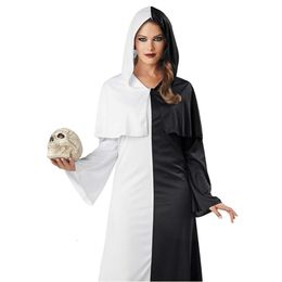 Costumes d'Halloween Costume de Cosplay Halloway Ghost Festival Spectacle sur scène Créativité Noir et Blanc Impermanence Cos Costume Déguisement comme Robe Adulte