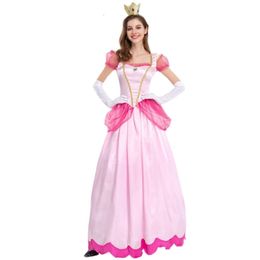 Disfraces de Halloween Disfraces de Cosplay Disfraz de Halloween Vestido de Princesa para Adultos Fiesta Rosa Princesa Rosa Actuación Disfraces de Grupo de espíritu de Halloween