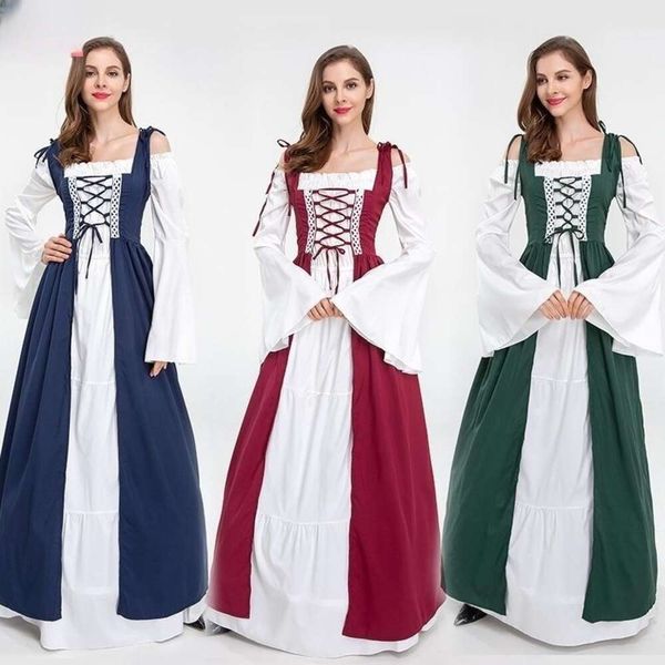 Disfraces de Halloween para mujeres Disfraces sexy medievales Vestidos renacentistas para adultos Vestidos Fiesta de carnaval Disfraz de corsé victoriano irlandés Cosplay