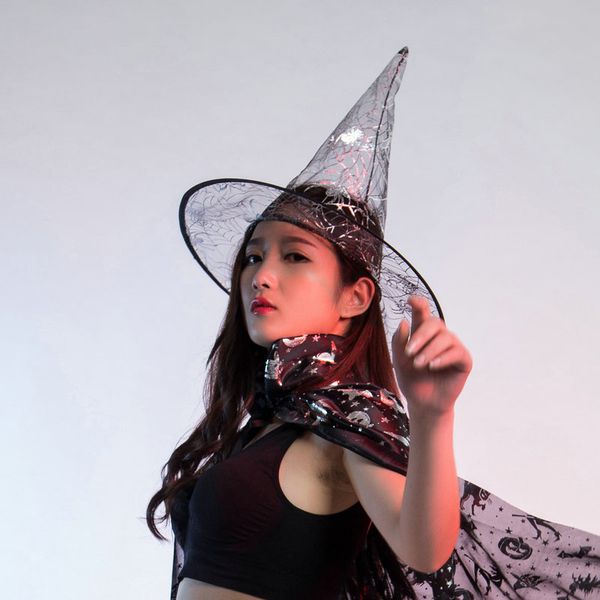 Costumes d'Halloween Accessoires de fête d'Halloween Cool Witches Wizard Hats Diverses couleurs