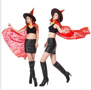 Halloween-kostuums heks wizard manteljurk gewaad vrouwen party cosplay duivel mantel festival decoratie kostuum duivel mantel