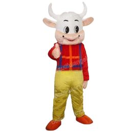 Halloween Cow Boy Mascot Costume Top Quality Cartoon Anime THEME ANIME MOFICIER CHRIOT DU CARNIVAL ADULTES ANNIVERTAIR