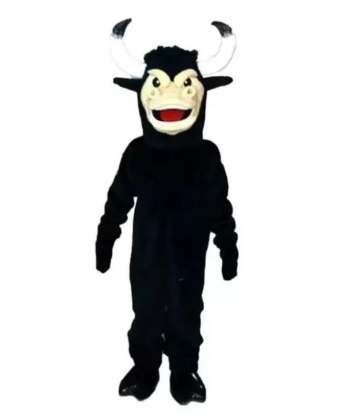 Costume de mascotte de dessin animé de vache d'halloween, personnage de thème animé, Costumes fantaisie de fête de carnaval de noël, tenue pour adultes