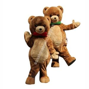 Halloween mignon ours de Noël costume de mascotte de haute qualité personnage de thème de dessin animé carnaval adultes taille fête d'anniversaire de Noël tenue fantaisie pour hommes femmes