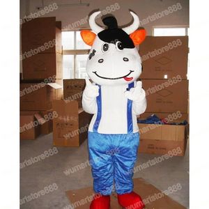 Halloween mignon vache mascotte Costume fruits dessin animé thème personnage carnaval Festival déguisement adultes taille noël fête en plein air tenue