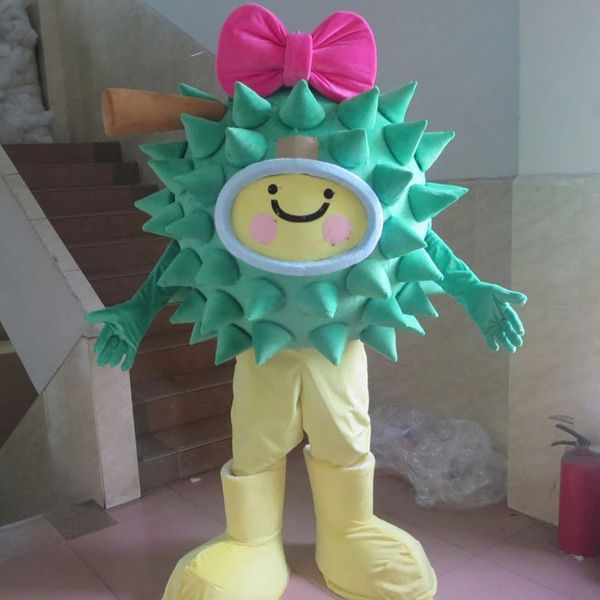 Disfraz de mascota Durian lindo de Halloween de calidad superior personaje de tema de anime de dibujos animados tamaño adulto fiesta de cumpleaños de carnaval de Navidad vestido de lujo