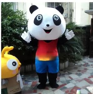 halloween mignon panda mascotte costumes personnage de dessin animé costume costume de noël en plein air tenue de fête taille adulte vêtements de publicité promotionnelle
