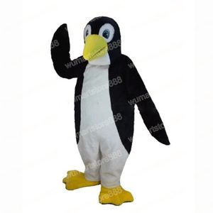 Costume de mascotte de pingouin mignon d'Halloween de qualité supérieure Robe de soirée fantaisie de Noël Costume de personnage de dessin animé Carnaval Unisexe Adultes Tenue