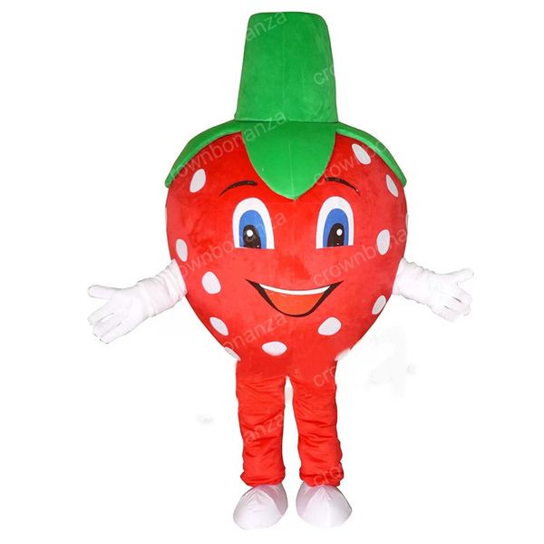 Halloween mignon fraise mascotte Costume Top qualité dessin animé personnage tenues adultes taille noël carnaval fête d'anniversaire tenue de plein air