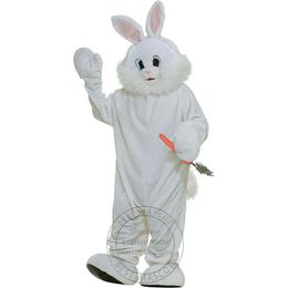 halloween mignon lapin blanc costumes de mascotte personnage de dessin animé tenue costume de noël tenue de fête en plein air taille adulte vêtements de publicité promotionnelle