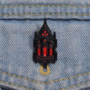 Broche gothique effrayante d'horreur foncée d'halloween, Badge en émail, broches de veste, épingle à revers, accessoire de bijoux Punk