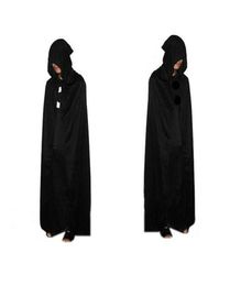 Halloween Death Cloak Hooded Cape Witch Adult Devil Robe Cosplay Party Prop6902622