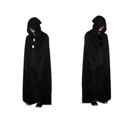 Halloween Death Cloak Hooded Cape Witch Adult Devil Robe Cosplay Party Prop3560554