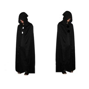 Halloween Death Cloak Hooded Cape Witch Adult Devil Robe Cosplay Party Prop