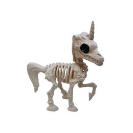 Halloween Décoration Licorne Squelette Os Fête Ornements Mignons Hallowmas Horreur Props Horrible Effrayant Beige 1060