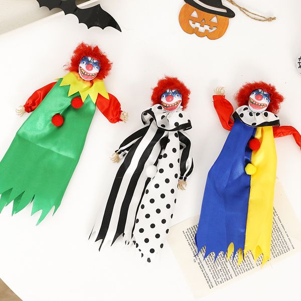 Décorations d'Halloween Halloween horreur clown figurine pendentif maison hantée accessoires de décoration de fête