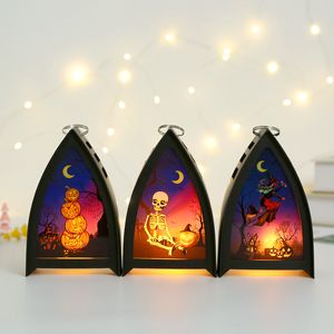 Halloween Decorations Pumpkin Lamp Led Night Lights Vintage Home Decor Lanterns YX-322