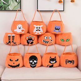 Halloween Decorations Simulation Pumpkin Print Basket Schedel Grimace Bat 23 jaar Nieuwe Tote Bucket Candy Basket