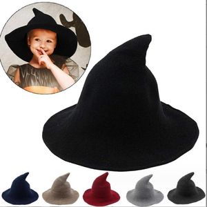 Halloween Chapeau Décoratif Costume De Fête Accessoire Vacances Enfants Sorcière Assistant Chapeaux Mode Coton Poney Chapeau Sports de Plein Air Casquette Seau