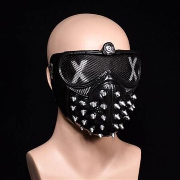 Halloween Devil Cos Anime Stage Mask Ghost Steps Street Rivet Death Masks Watch Dogs Cosplay Stage Party Face Masks GB888284C