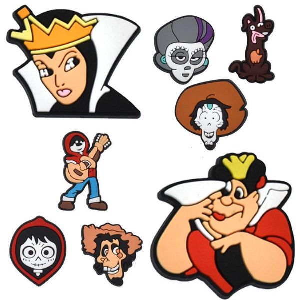 Halloween Devil Film Film Personnages Anime Charms en gros Memories d'enfance Douct Cartoon Cartoon Charmes Accessoires de chaussures PVC Décoration Boucle Soft Rubber Clog