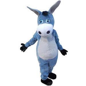 Halloween Donkey Mascot Costume Taille adulte Cartoon Anime Charac à thème Carnaval Robe unisexe Christmas Fancy Performance Party Robe