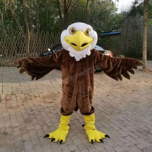 Halloween Eagle Mascot Kostuum Hoge Kwaliteit Cartoon Pluche Dier Anime thema karakter Volwassen Grootte Kerst Carnaval Festival Fancy dress