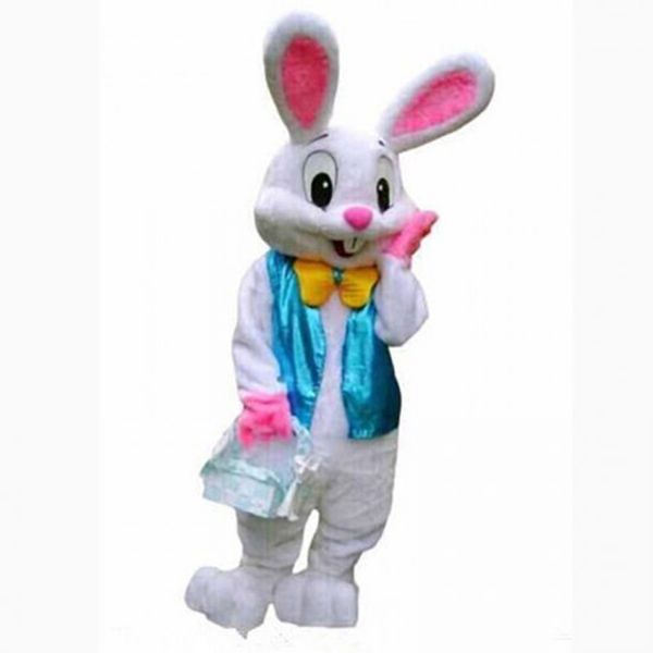 Costume de mascotte de lapin de Pâques d'Halloween, tenue de personnage de dessin animé, costume de carnaval de Noël, unisexe pour adultes, robe de fête d'anniversaire
