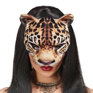 Halloween Pasen Mardi Gras Kostuum Party Maskers Leapord Cosplay Masker Eva Masquerade Props voor Vrouwen Masque Ed16A039
