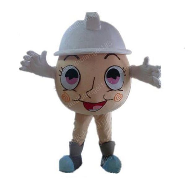 Costume de mascotte d'oeuf d'Halloween de haute qualité personnaliser personnage de thème Anime en peluche de dessin animé taille adulte déguisement de carnaval de noël