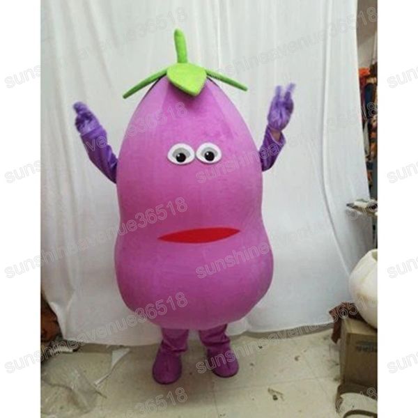 Disfraz de mascota de berenjena de Halloween personalización tema Animal personaje carnaval adultos fiesta de cumpleaños traje de lujo