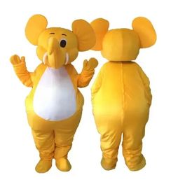 Costume de mascotte d'éléphant d'halloween, tenue de personnage de dessin animé pour adulte, Costume attrayant, Plan d'anniversaire