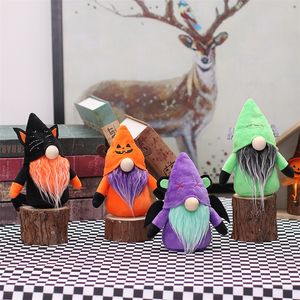 Halloween Gezichtsloze pluche Gnomes Toys Party Gunsten Handgemaakte Zweedse dwergvenster Desktop Decoraties